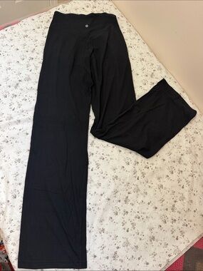 lululemon athletica Black Wide-Leg Yoga Pants